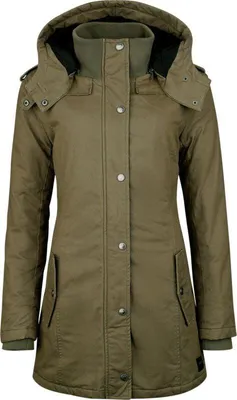 Produktbild von Black Premium by EMP Damen olivfarbene Winterjacke mit Innentaschen M