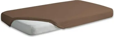 Produktbild von Matex Satinschlaffröcke mit Gummiband, braun, Größe 210/220 x 190/200, Modell 18