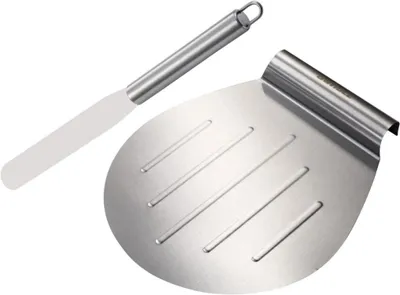 Produktbild von Edelstahl Kuchenheber Set groß 31,5 x 26 cm Spülmaschinenfest