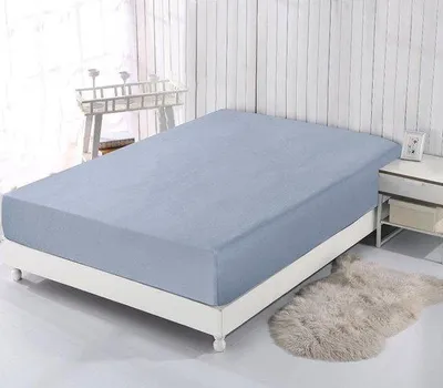 Produktbild von Famanu Jersey-Spannbettlaken 100% Baumwolle - Grau, 140 x 200 cm