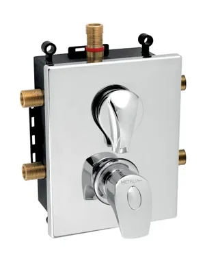 Produktbild von Novaservis Metalia 57 - Unterputz-Armatur für 3 Geräte, mit Thermostat, Körpereinbau, Chrom BOX57052RXT,0