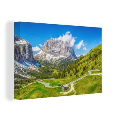 Produktbild von OneMillionCanvasses® - Leinwandbilder - 150x100 cm, Dolomiten - Berge - Italien, Wandbilder Kunstdruck Wanddekoration