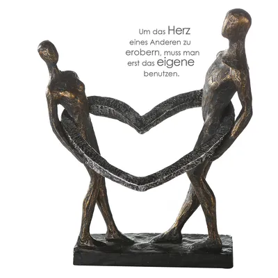 Produktbild von Casablanca by Gilde Dekofigur Skulptur Connected broncefinish H. 31 cm,79292