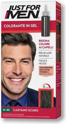 Obrázek produktu pro Just For Men Tmavě hnědý šampon na barvení vlasů H-45 30ml