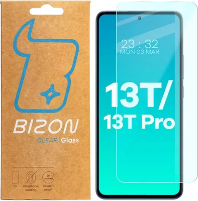 Produktbild von Bizon Gehärtetes Glas Hartglas Schützglas Handyglas für Xiaomi 13T / 13T Pro