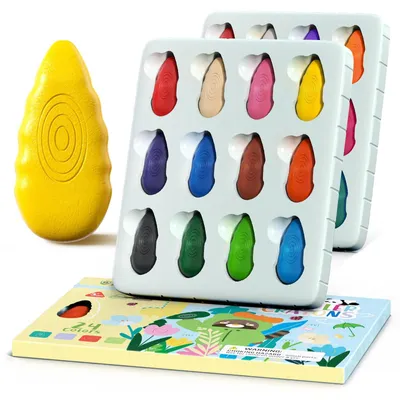 24 Babykleurpotloden, nicht giftig, waschbar, ergonomisch