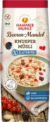 Produktbild von Knusper Müsli - Beeren-Mandel glutenfrei 300g