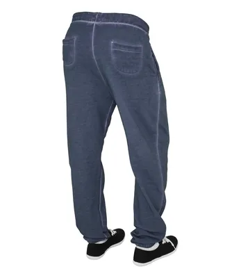 Productafbeelding van Urban Classics dames sportbroek met spuitverfprint, per pak, blauw (denim)