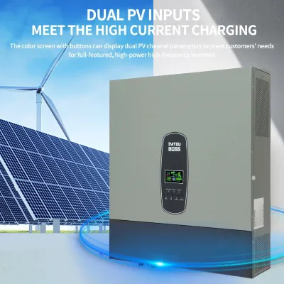 Immagine prodotto di Inverter solare ibrido on/off-grid - DT4811B - Doppio MPPT - 11 kW - 48 V - 220–240 V CA - Onda sinusoidale pura - Potenza di picco 22 kW - Bianco