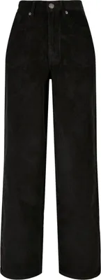 Produktbild von Urban Classics Ladies - High Waist Wide Leg Kord Hose - W34