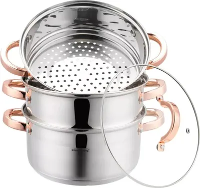 Produktbild von KLAUSBERG Dampfgarer KB-7735 22cm Edelstahl Roségold