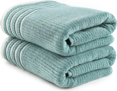 Produktbild von Mijolnir, Mayra - Green, Handtuch-Set (2-teilig), Grün, 100 % MIKROBAUMWOLLE, 50 x 90 cm