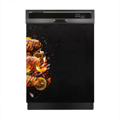 Produktbild von Aufkleber sticker 60x70 cm Dekorative folie Spülmaschine - Grill Huhn