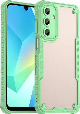 Image de Coque de protection pour Samsung Galaxy A16 5G/4G, dos mat translucide, étui TPU vert