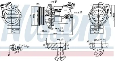 Immagine prodotto di Compressore climatizzatore NISSENS 890042