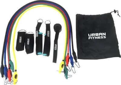 Obrázek produktu pro Sada odporových pásků Urban Fitness, 11dílná – sada elastických pásků pro fitness
