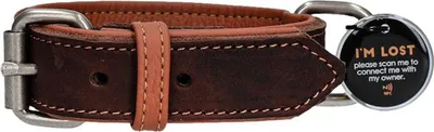 Obrázok produktu pre Spatrené! Kožený obojok Pro hnedý 3 x 55 cm