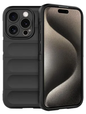 Produktbild von Techsuit Magic Shield Back Cover Hülle für Apple iPhone 15 Pro Max - Schwarz