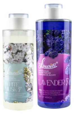 Immagine prodotto di Set L’ousia Relax & Calm 400 g + 200 g – Lavanda, Muschio bianco, profumo concentrato per il bucato, a lunga durata, fino a 240 lavaggi