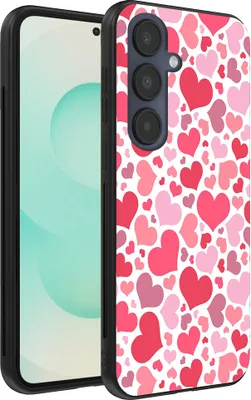 Image de L'étui Smartphonica convient pour
  Samsung Galaxy S25 Plus avec impression de cœurs - Coque arrière en TPU avec motifs de cœurs
  - Coque pour enfants avec motifs de cœurs