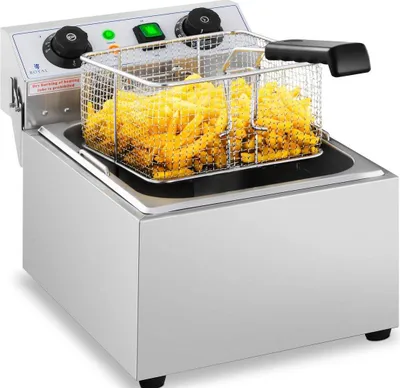 Produktbild von Royal Catering Elektrická fritéza - 10 l - 3200 W - časovač - - Royal Catering