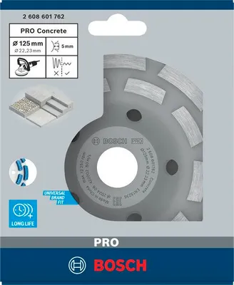 Produktbild von PRO Concrete Topfscheibe, 50 x 125 mm, 22,23 mm, 2-reihig