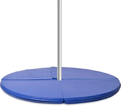 Zdjęcie produktu dla SereneLife mata fitness do pole dance, mata gimnastyczna do domu, tańca, siłowni, jogi i studia, mata taneczna składana i antypoślizgowa ⌀ 120 / 150 cm, grubość 5 / 12 cm