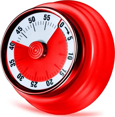 Produktbild von Küchentimer, 60 Minuten Mechanisch Magnetisch Kein Akku erforderlich Countdown Timer Küchenuhr mit 72DB Alarmton