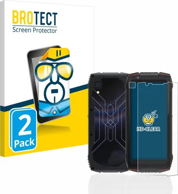 Produktbild von 2x Für Cubot King Kong Mini 3 (Display+Kamera) Schutzfolie BROTECT Displayschutz Display Schutz Folie Klar Transparent
