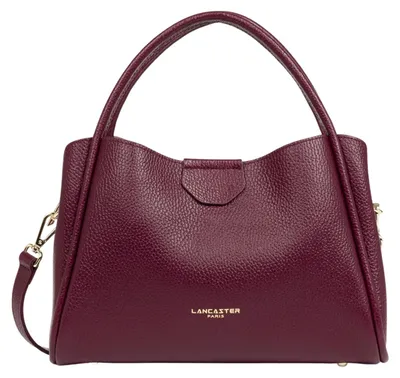 Image de Lancaster Sac à main Aimantée M Ida Double Bordeaux Foncé