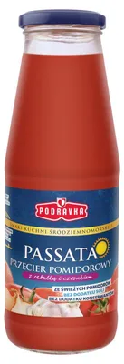 Produktbild von Podravka Passata Tomatenpassata mit Zwiebeln und Knoblauch 680 g