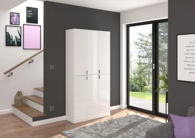 Produktbild von Projekt X Garderobenschrank 3-türig Weiß