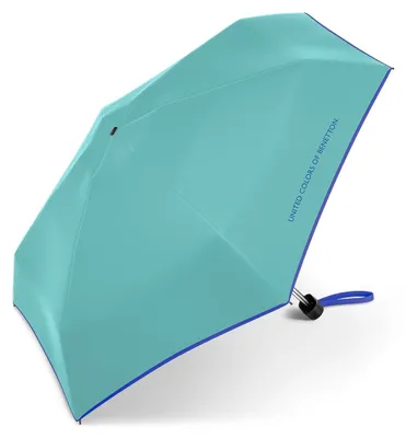 Produktbild von Happy Rain Benetton Ultra Mini Flat Manuell Taschenschirm turquoise