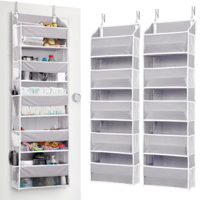 Image de Organisateur de porte avec 5 étagères (lot de 2)