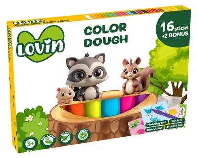 Produktbild von Teigmodellier-Set TM Lovin, 270 g, 16 + 2 Farben, Artikelnummer: 41247