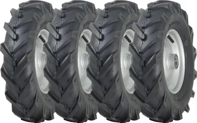 Obrázek produktu pro 4.80/4.00-8 Otevřené středové kolo s rozštěpem Rotovator Rim 25mm kuličkové ložisko (sada 4 kusů)