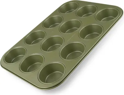 Produktbild von Zenker Muffinform für 12 Stück   Hochwertige und stabile Backform für Muffins und Cupcakes  12er Muffinblech mit veganer Antihaftbeschichtung