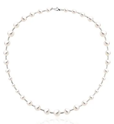 Immagine prodotto di Luna-Pearls - 216.0840 - Collana - Realizzata in oro bianco 585 con perla coltivata di Tahiti