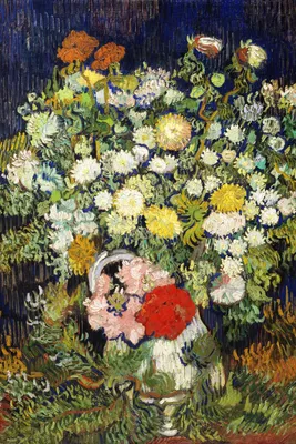 Immagine prodotto di Poster 20x30 cm Bouquet di fiori in un vaso, Van Gogh Vintage