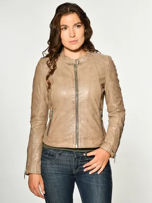 Produktbild von Maze Lederjacke Lindsay Damen beige XL