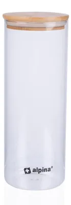 Immagine prodotto di Contenitore in vetro alpina da 1,5 litri - Barattolo in vetro con coperchio - Contenitori per alimenti in vetro borosilicato