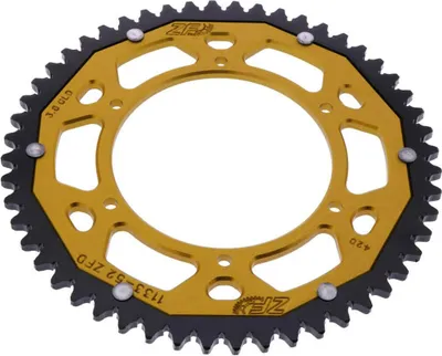 Obrázok produktu pre ZF ozubené koleso s rozstupom 52 zubov 420 zlaté čierne dvojité ZFD-1133-52-GLD