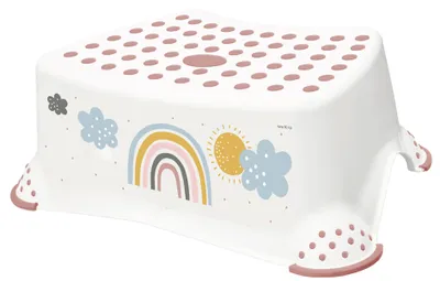 Produktbild von keeeper kids Tritthocker "tomek Rainbow" weiß