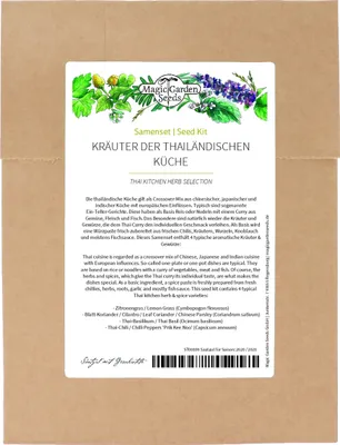 Produktbild von Kräuter der thailändischen Küche - Samenset mit 4 typischen aromatischen Asia Gewürzen