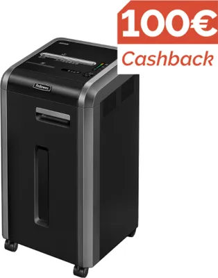 Produktbild von Fellowes 225Mi, Mikrogeschnittene Zerkleinerung, 24 cm, 60 l, 4 Rad/Räder, 5000 mm/min, 14 Blätter