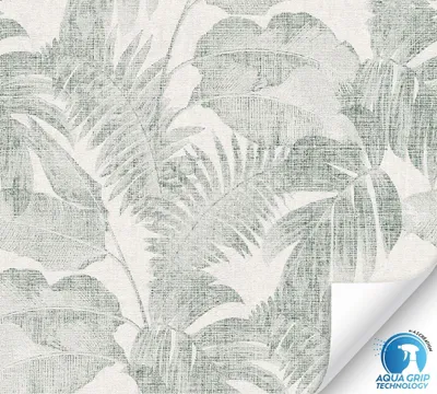 Image de Papier peint intissé autocollant 78498-1 Designdrop feuilles vert blanc