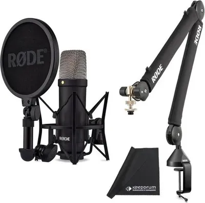 Produktbild von Rode NT1 Signature Black Mikrofon mit PSA-1+ Gelenkarm