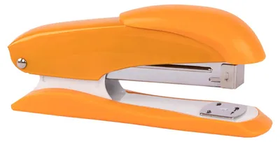 Image de Agrafeuse Idena 13cm orange pour 20 feuilles, avec 50 agrafes 24/6