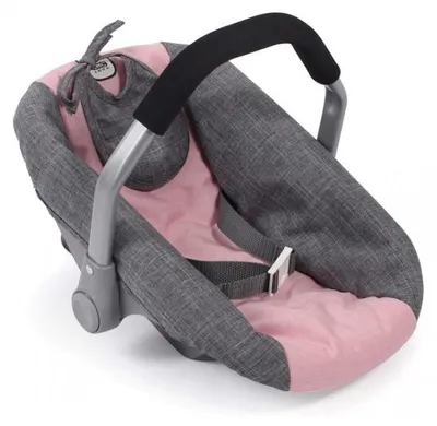 Image de Cosy rose et gris poupée - siege auto - bayer chic 2000 - 70815 - accessoire poupon