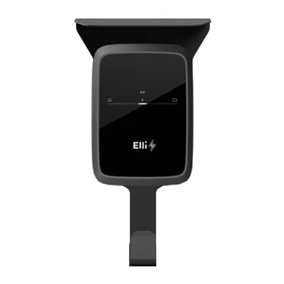 Produktbild von Wandhalterung Elli Charger Connect 2 mit Kabelhalter und Wetterschutzdach - Edelstahl anthrazit (RAL 7016)